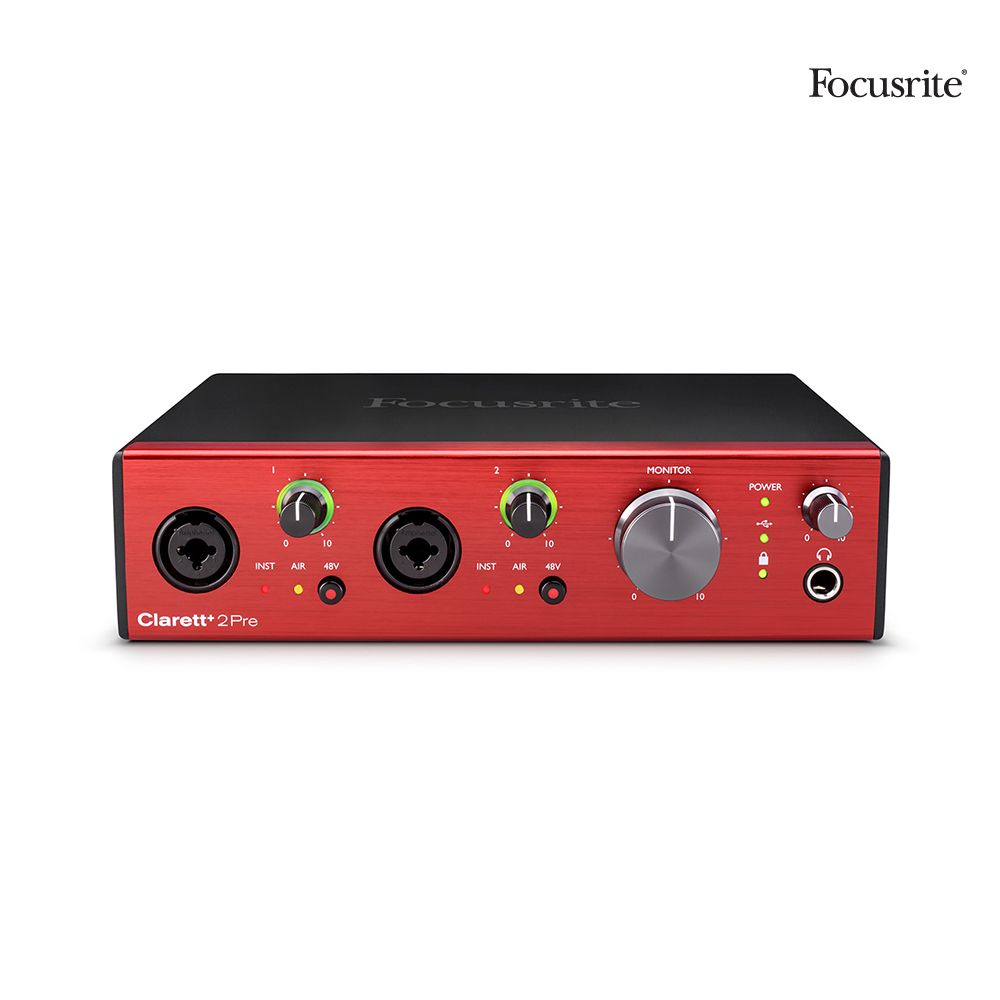 Focusrite Clarett+ 2 Pre USB 마이크프리앰프 오인페