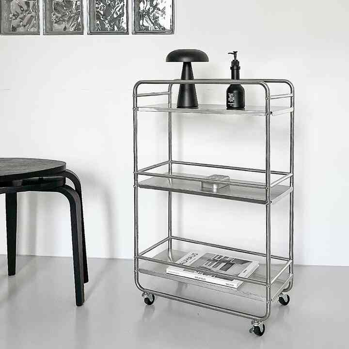 ArgeRoom ミッドセンチュリー スリム キャスター付きワゴン［4サイズ］