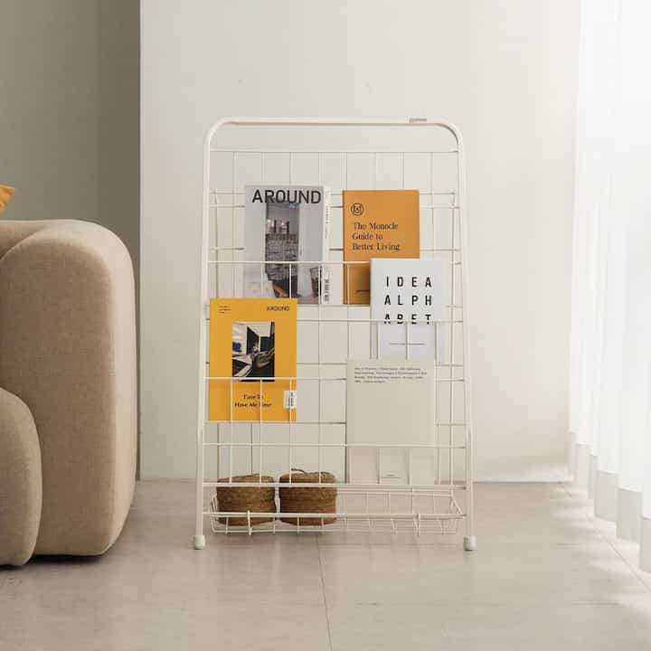 CREAM マガジンラック 5段