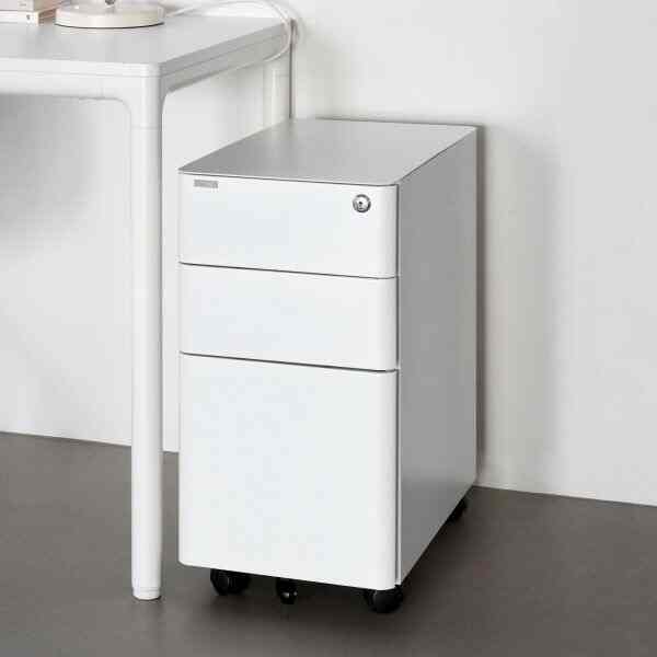 QUATTRO 3段 スチール デスクワゴン