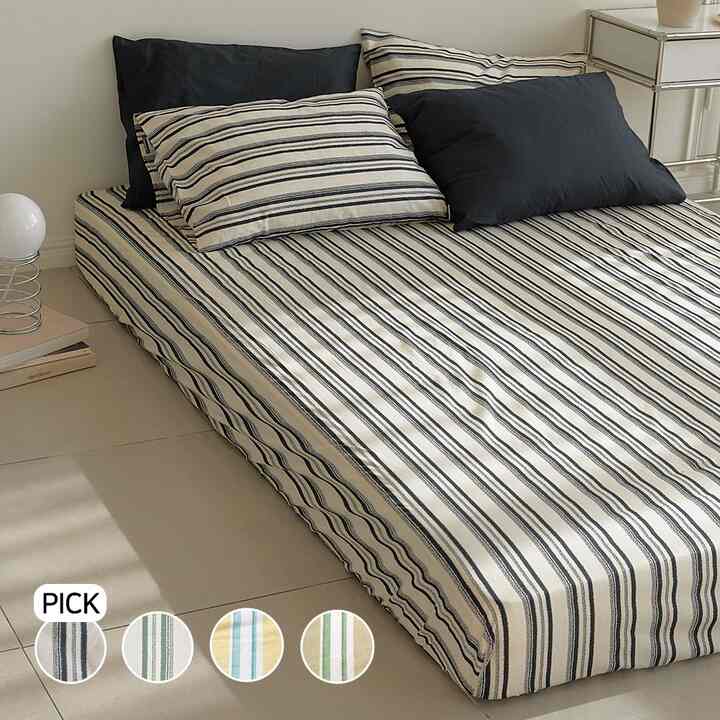 Stripe マットレスカバー［4色・3サイズ］