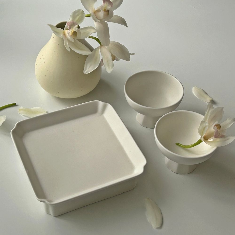 [오늘출발] [신상품] 앨리건트테이블 은설 티타임 3p 선물세트 2종 신혼 집들이 찻잔 굽접시