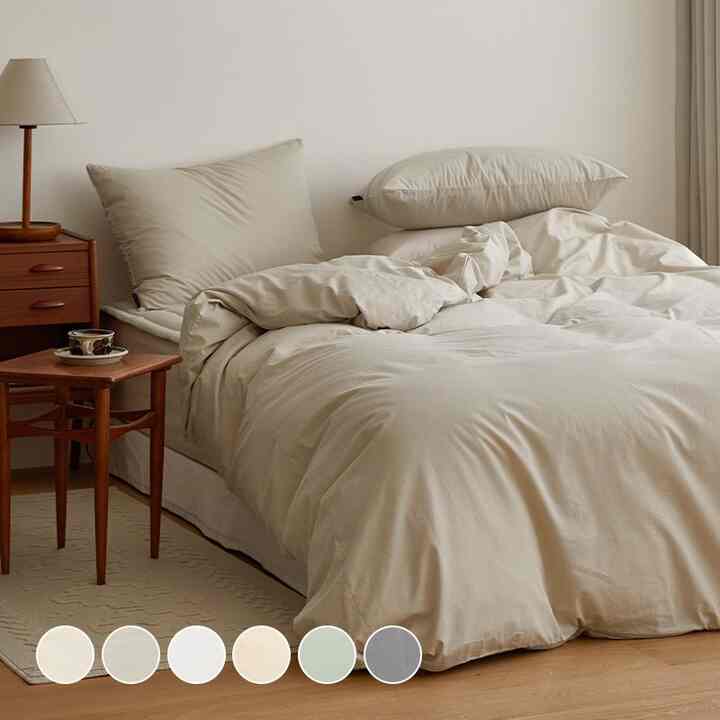 HOTEL 高密度純綿 布団カバーセット［6色・2種・3サイズ］