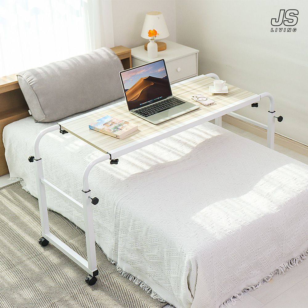 [오늘출발] [신상품] JS리빙 이동식 베드 테이블 높이조절 침대 사이드 테이블 폭조절 침실 노트북 책상 보조 식탁