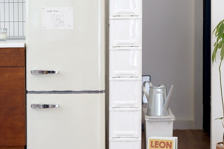 보노하우스 모던 슬림 틈새 서랍장 6단 숨은 공간 찾기 22cm 깊은 수납 정리함 (바퀴별매)