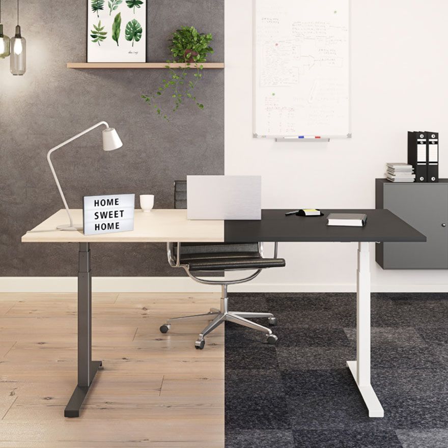 플랜티엠 리낙 DL6 DPG1C 플러스 모션데스크 베이직형 W1400 23T 데스크셋업