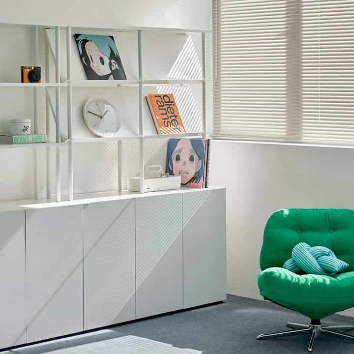 ST1 システムシェルフ 2段［2色・2サイズ］