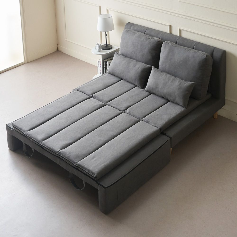 에보니아 리버스 접이식 2인용 패브릭 소파베드 6colors 