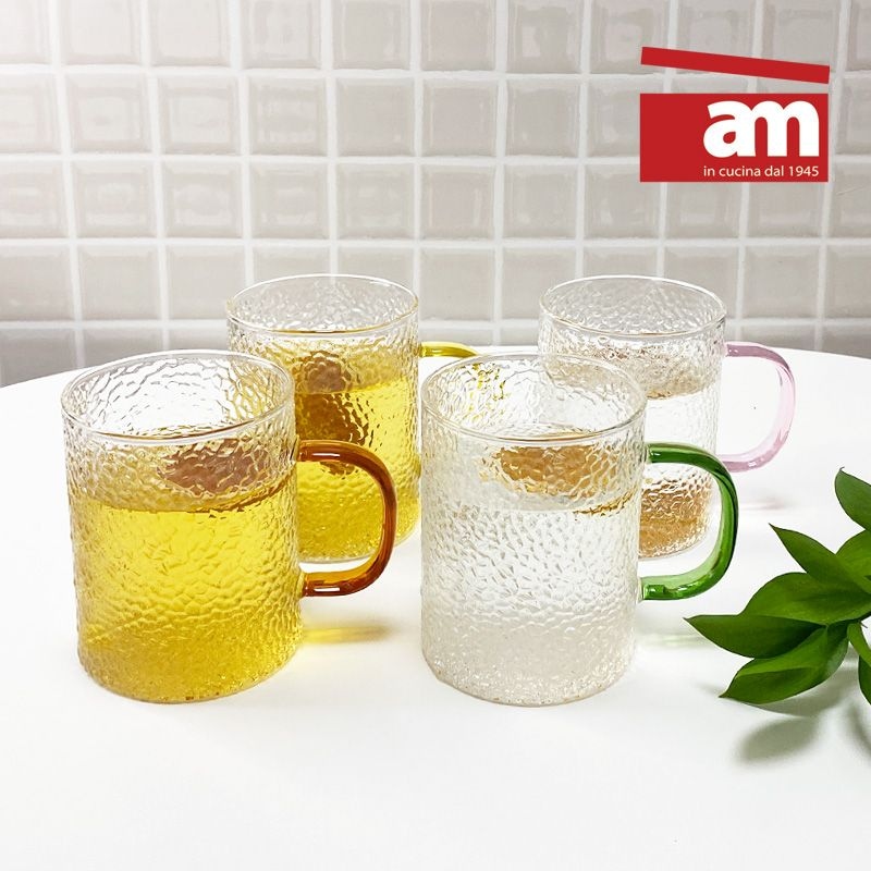 유리컵·물컵 > 이태리 am 내열강화유리 글라스(500ml) 해머톤 물잔 머그컵 카페컵 커피잔 | 오늘의집 쇼핑