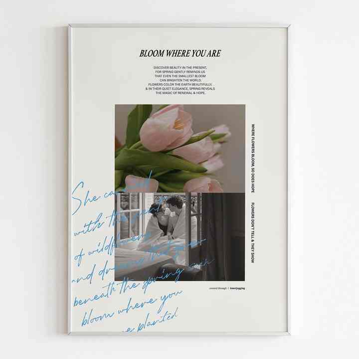 チューリップ ピンク ポスター