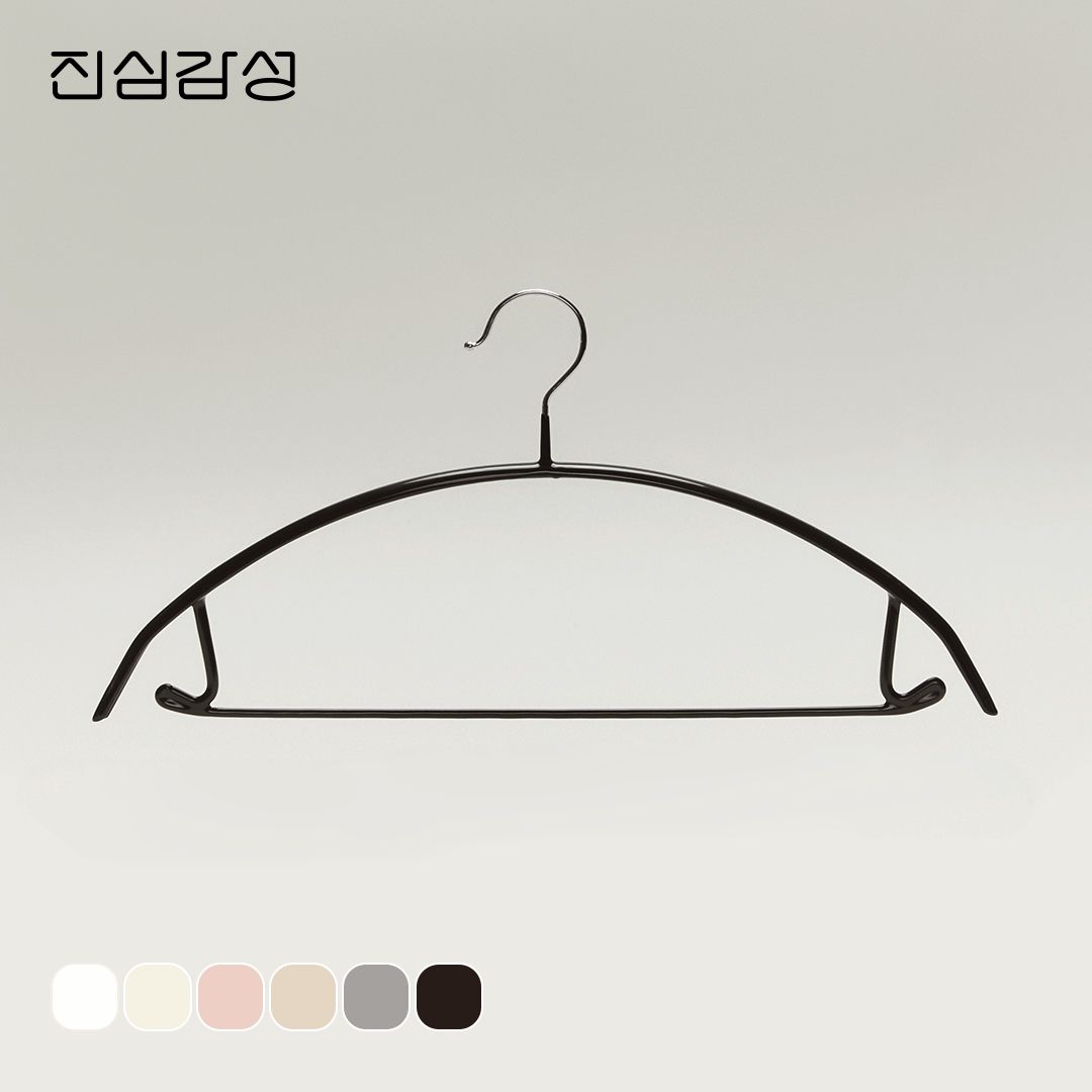 진심감성 논슬립 어깨뿔방지 옷걸이 50개 6colors (니트/정장/맨투맨)