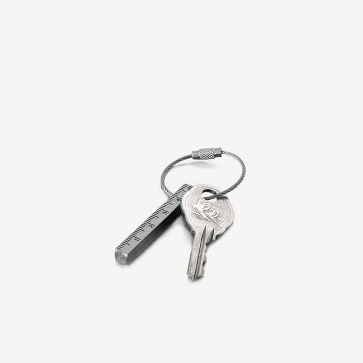 ステンレス ruler キーホルダー