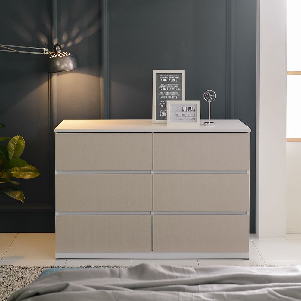 파로마 이즈 로라 1200 3단 와이드 서랍장 