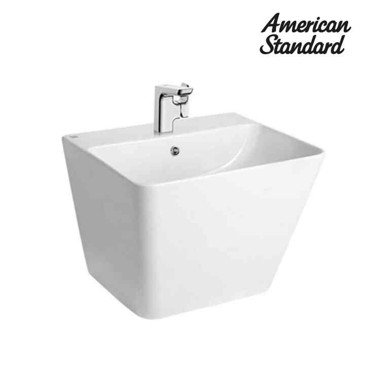 フラットスクエア ワンホール一体型ハーフペデスタル洗面台 CCASF516