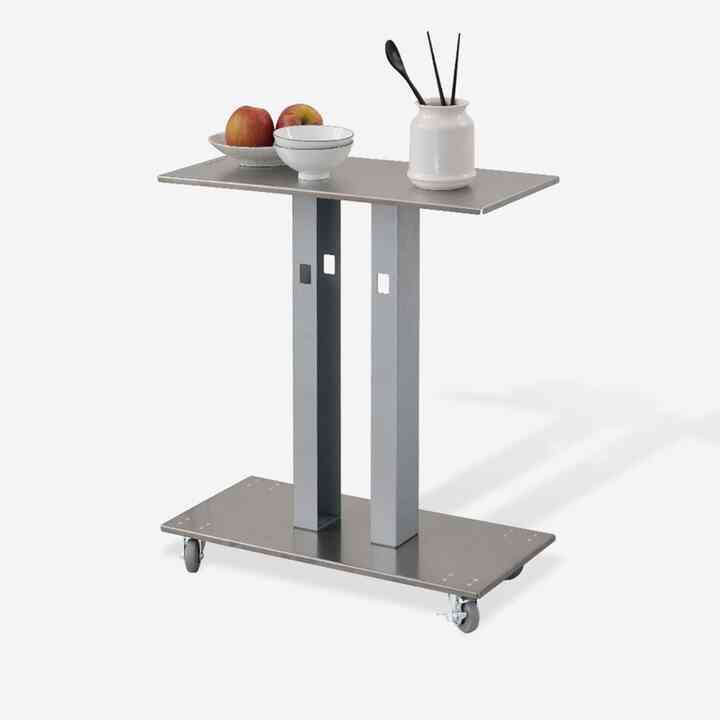 ステンレス サイドテーブル キャスター付き