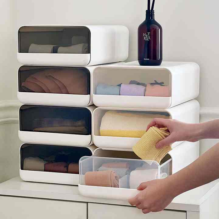 シークレット 仕切り 収納引き出し［2色・3サイズ］