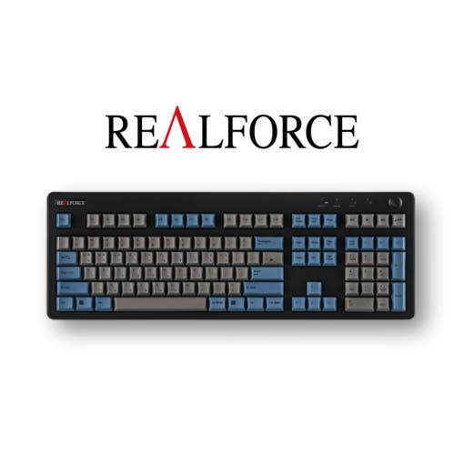 리얼포스 토프레 무접점 R3 그레이블루 풀사이즈 키보드