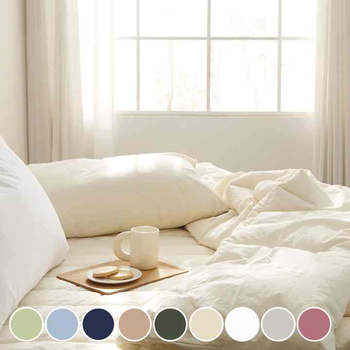 TOPAZ 高密度 両面 布団カバー［9色・2サイズ］