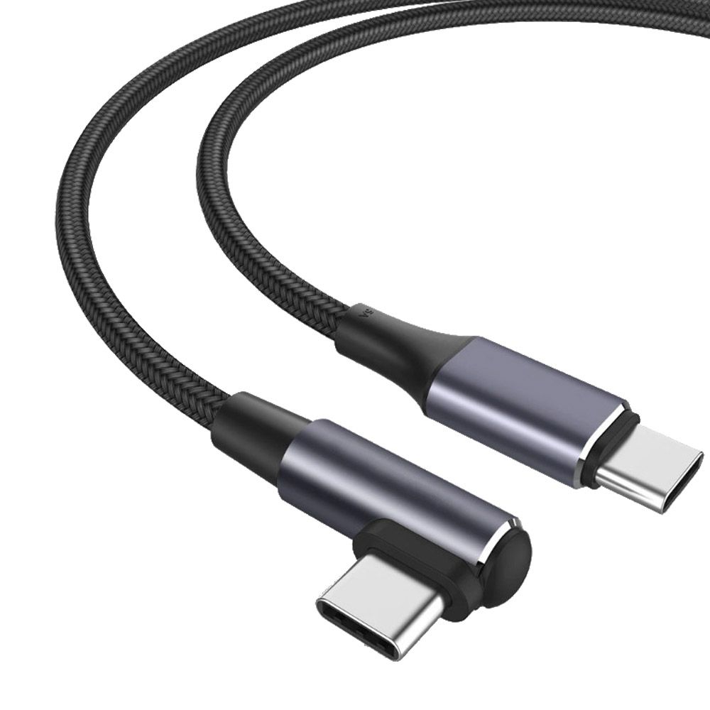 에이링크 C to C 꺽인케이블 C타입 휴대폰 고속충전 2M 100W Rev-200