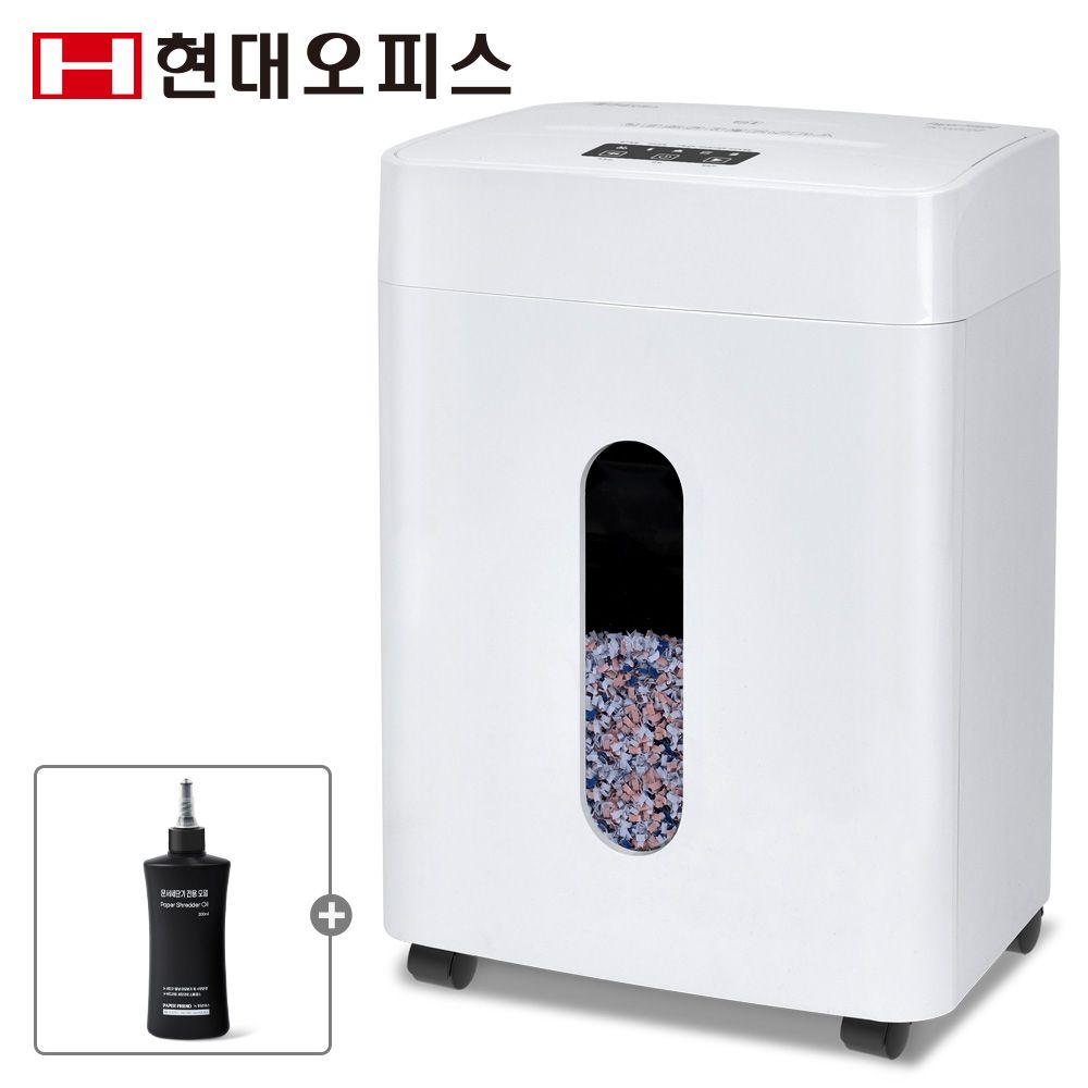 페이퍼프랜드 현대오피스 저소음 문서세단기 10매 25L PK-1003CD 자동절전 파쇄기
