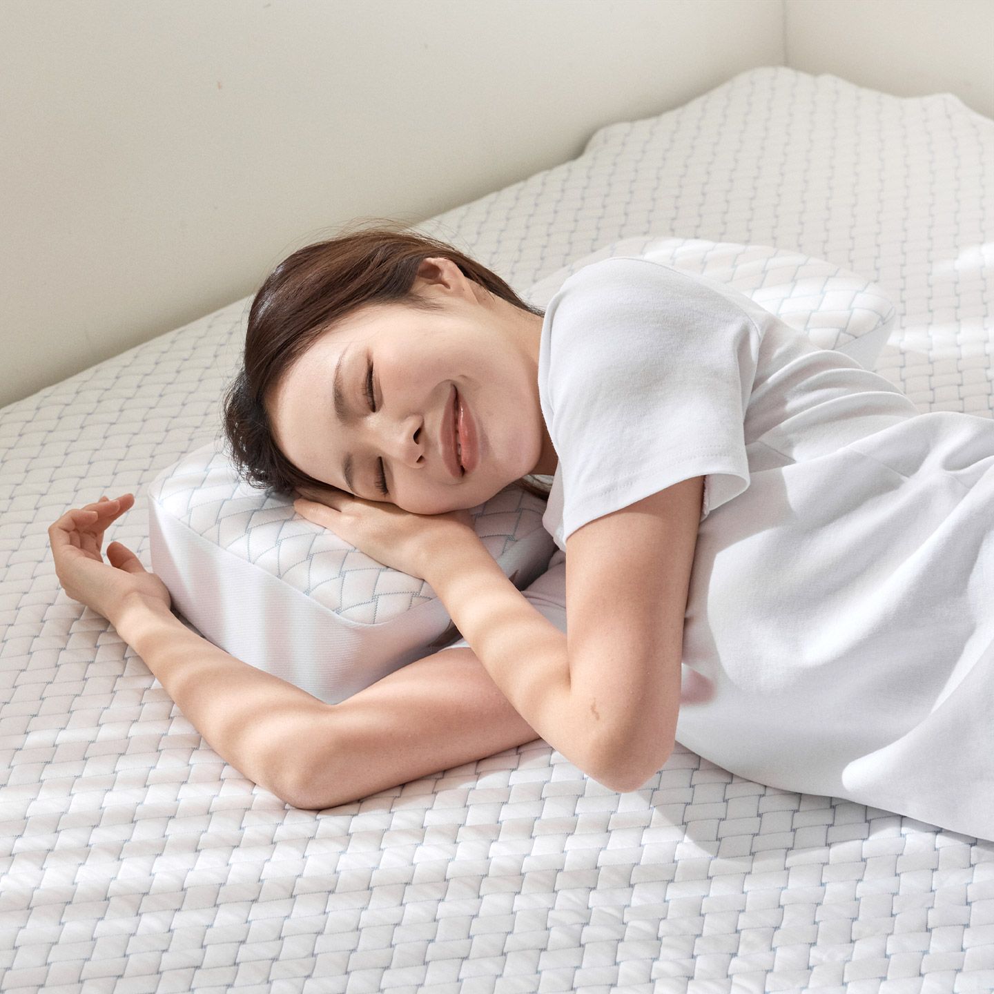 리브맘 프리미엄 듀라쿨 아이스냉감 3D 경추 메모리폼 베개 2color 