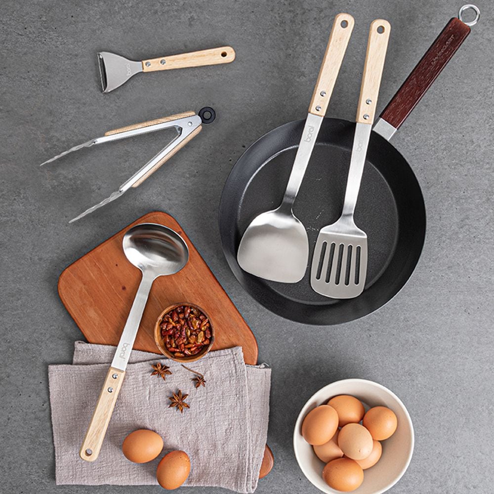 보랄 더셰프 스텐 304 조리도구 5종세트 / 우드핸들 키친툴 세트