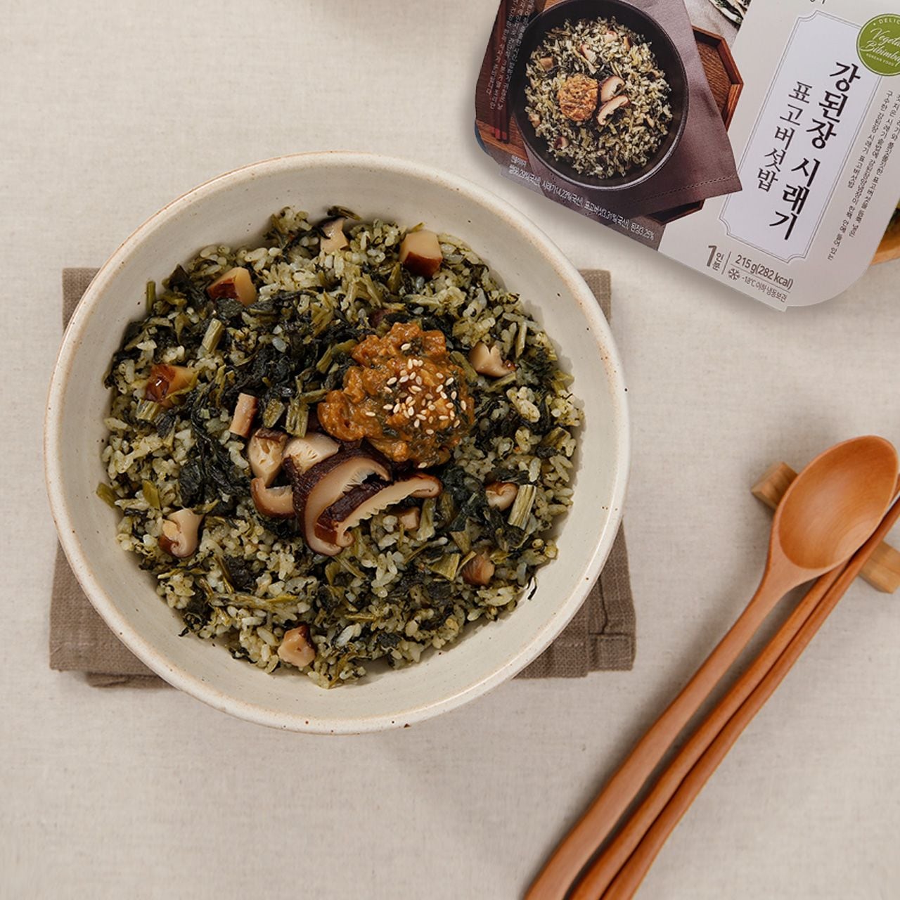 농업회사법인 하늘농가(주) 강된장시래기표고버섯밥 4팩