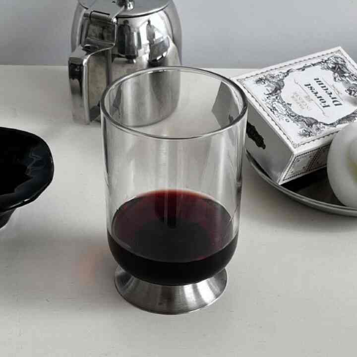 Stainless Base Glass Cup