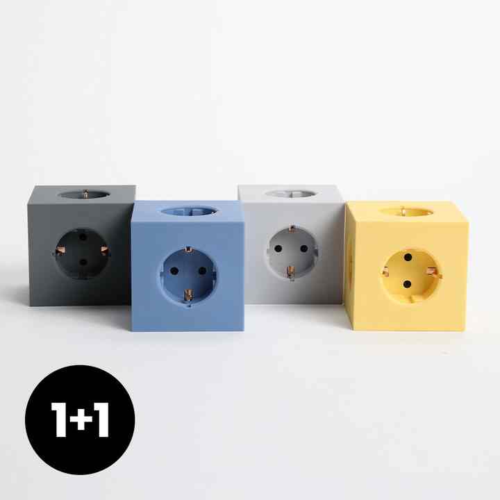 パワーキュー 5口 電源タップ 2個セット［4色］