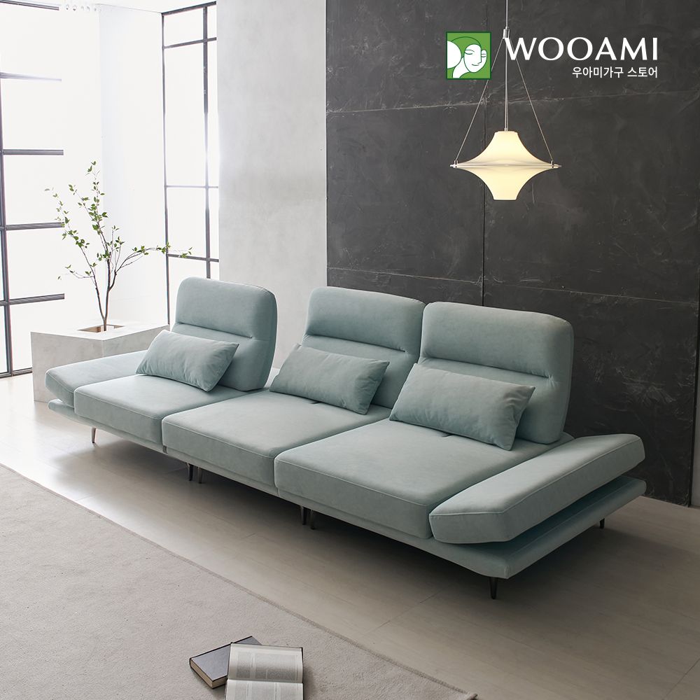 [신상품] 우아미가구 브릴 5인용 스윙 갤럭시 패브릭 소파