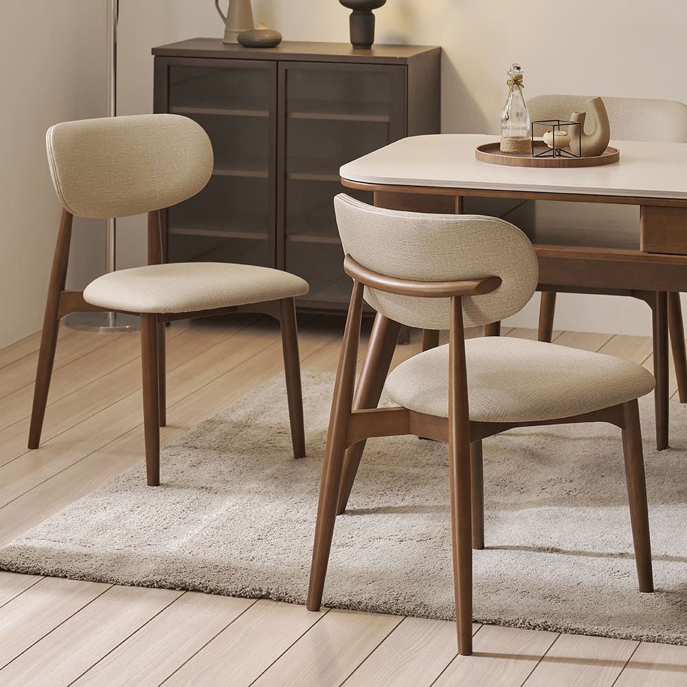 [신상품] 보니애가구 78,850원 / 루빅 고무나무 원목 디자인 체어 인테리어 카페 식탁 의자