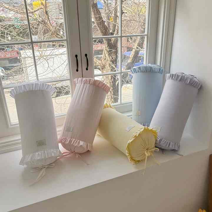 Pure cotton Candy フリル クッションカバー［5色］