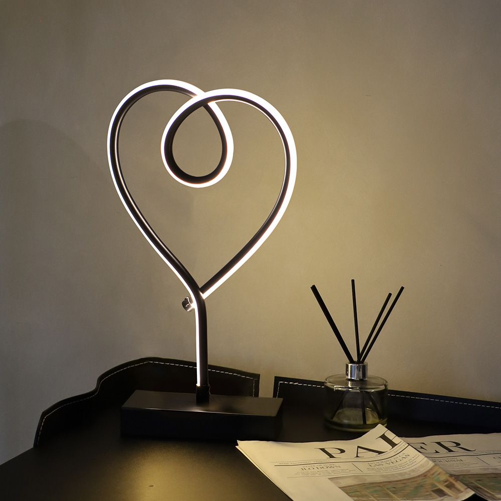 라루즈 국내제작 Aroha 아로하 9단계 밝기조절 단스탠드 (2colors) 하트 무드등 조명