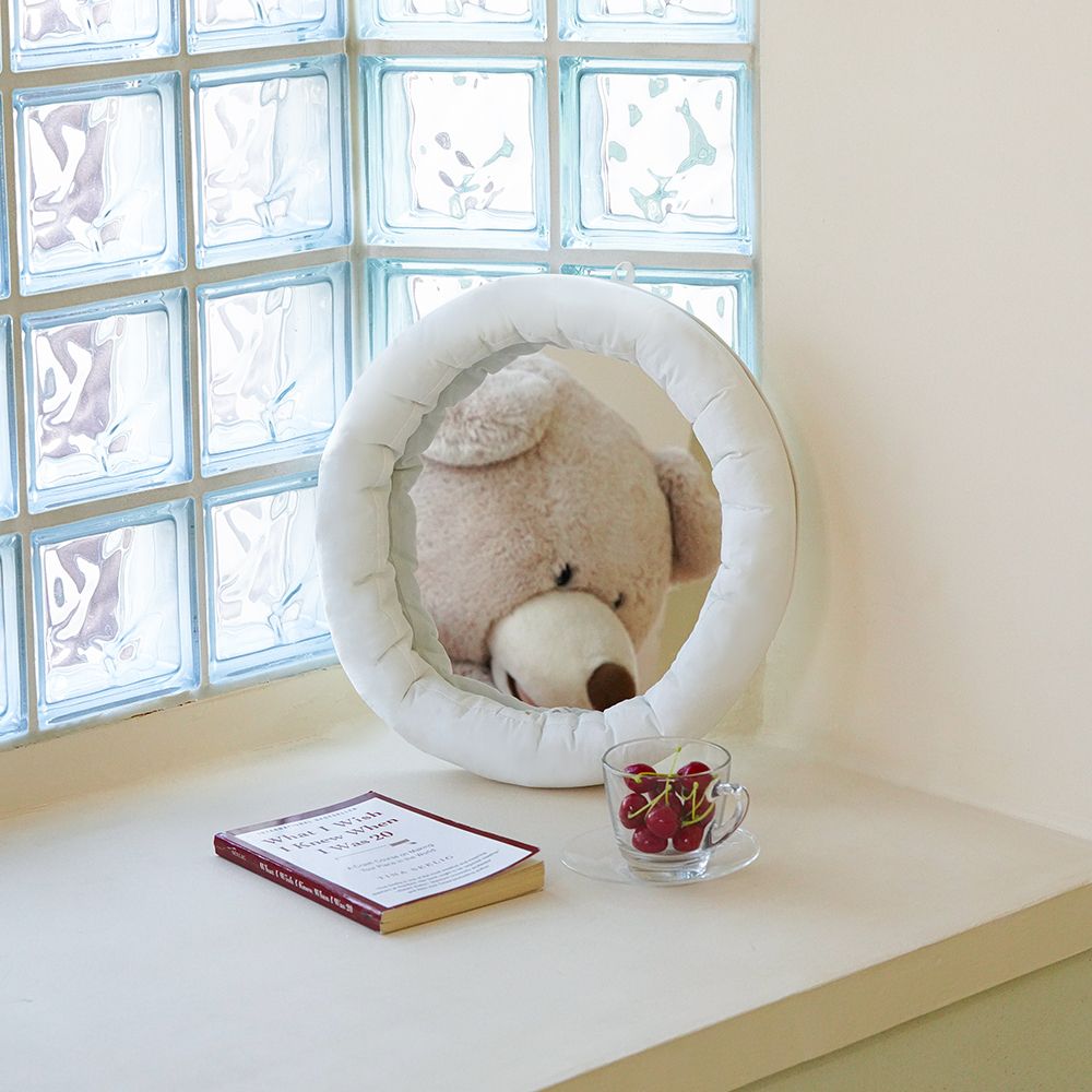 오르미 오르미 애쉬미러 인테리어 쿠션거울 벽거울 화장 아크릴 탁상거울