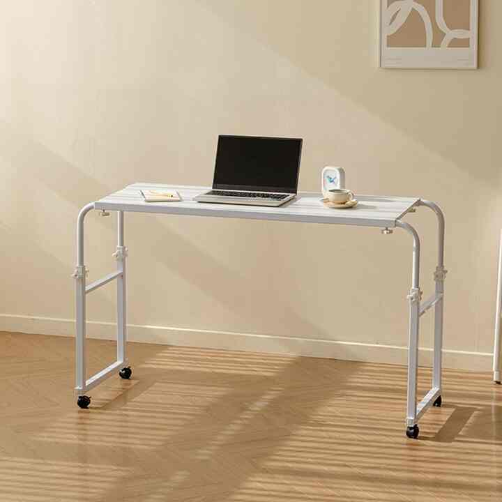 幅＆高さ調整 キャスター付き ベッドテーブル［3色］