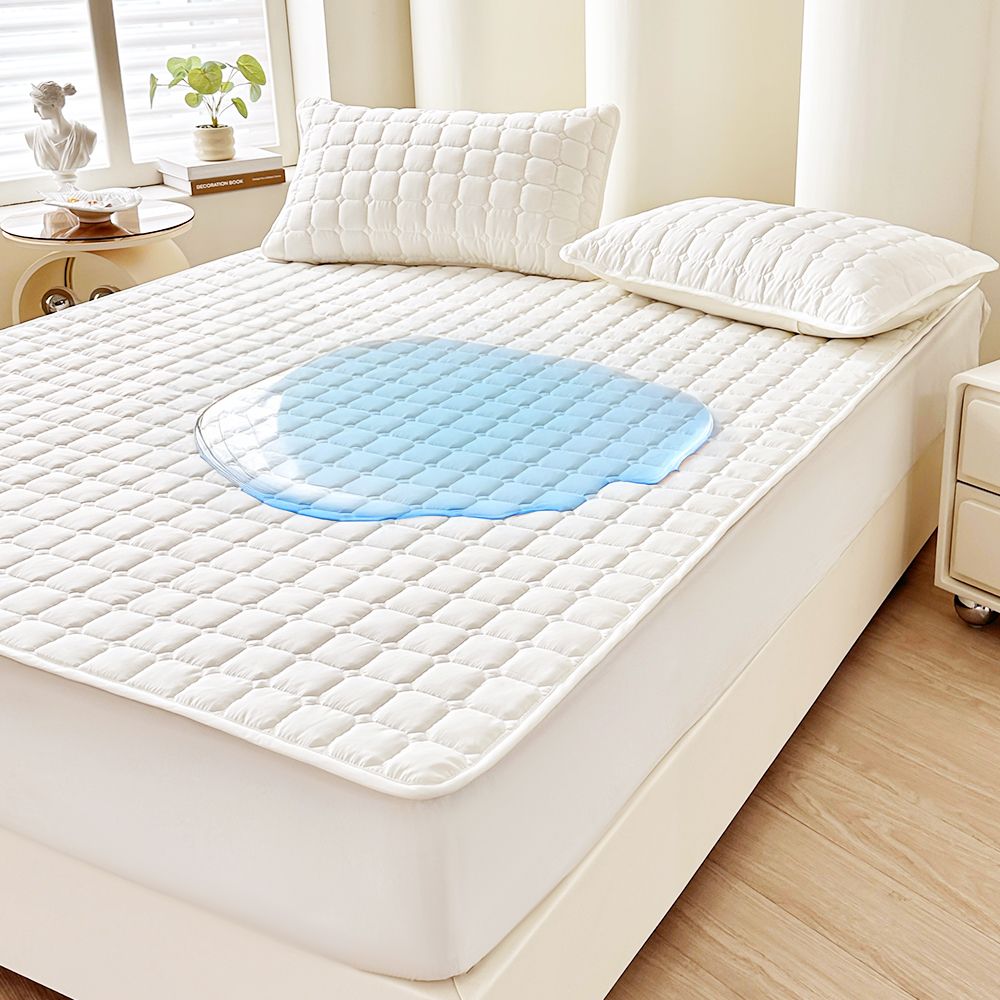 베오라 스퀘어 누빔 방수 침대 매트리스 커버 패드 2가지 SS Q 2size 360도 고정 밴드 