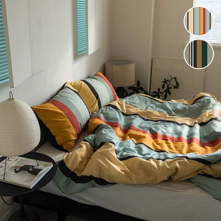 Classic ストライプ 寝具セット［2色・3サイズ］