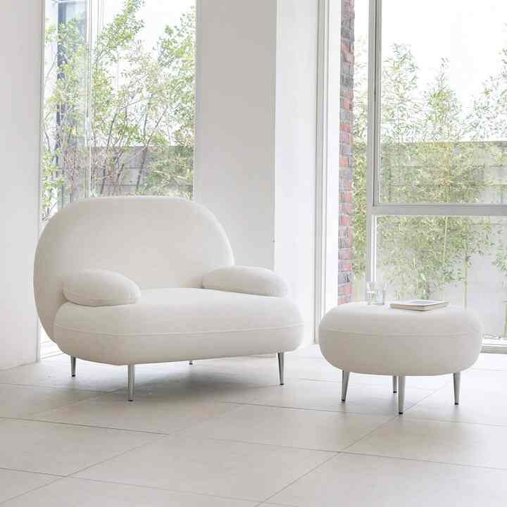 Galaxy Fabric Low-Back Sofa