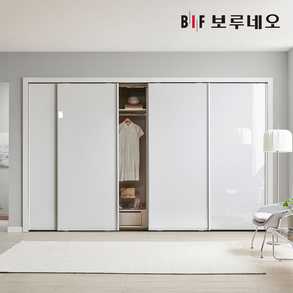 보루네오 하우스 샤인 슬라이딩 안방 하이그로시 붙박이장 30cm E0등급 9자 10자 11자 12자
