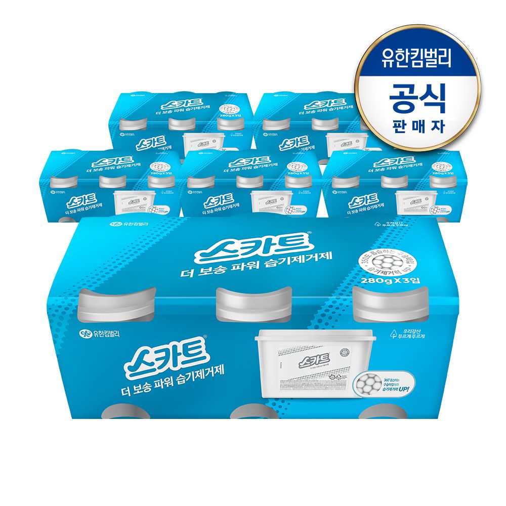 크리넥스 스카트 더 보송 파워 습기제거제?3px6팩 (총18개)