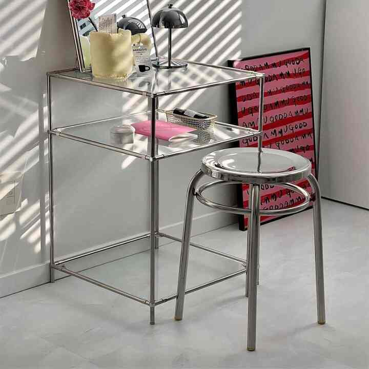 ステンレス ラウンド スツール