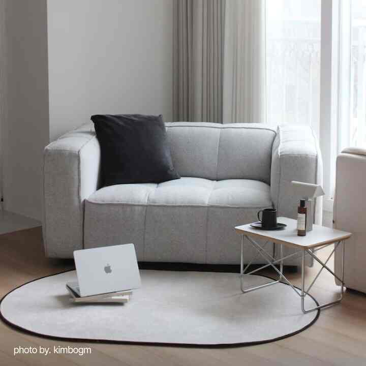 Delphi 1人掛け ファブリックソファ［4色］