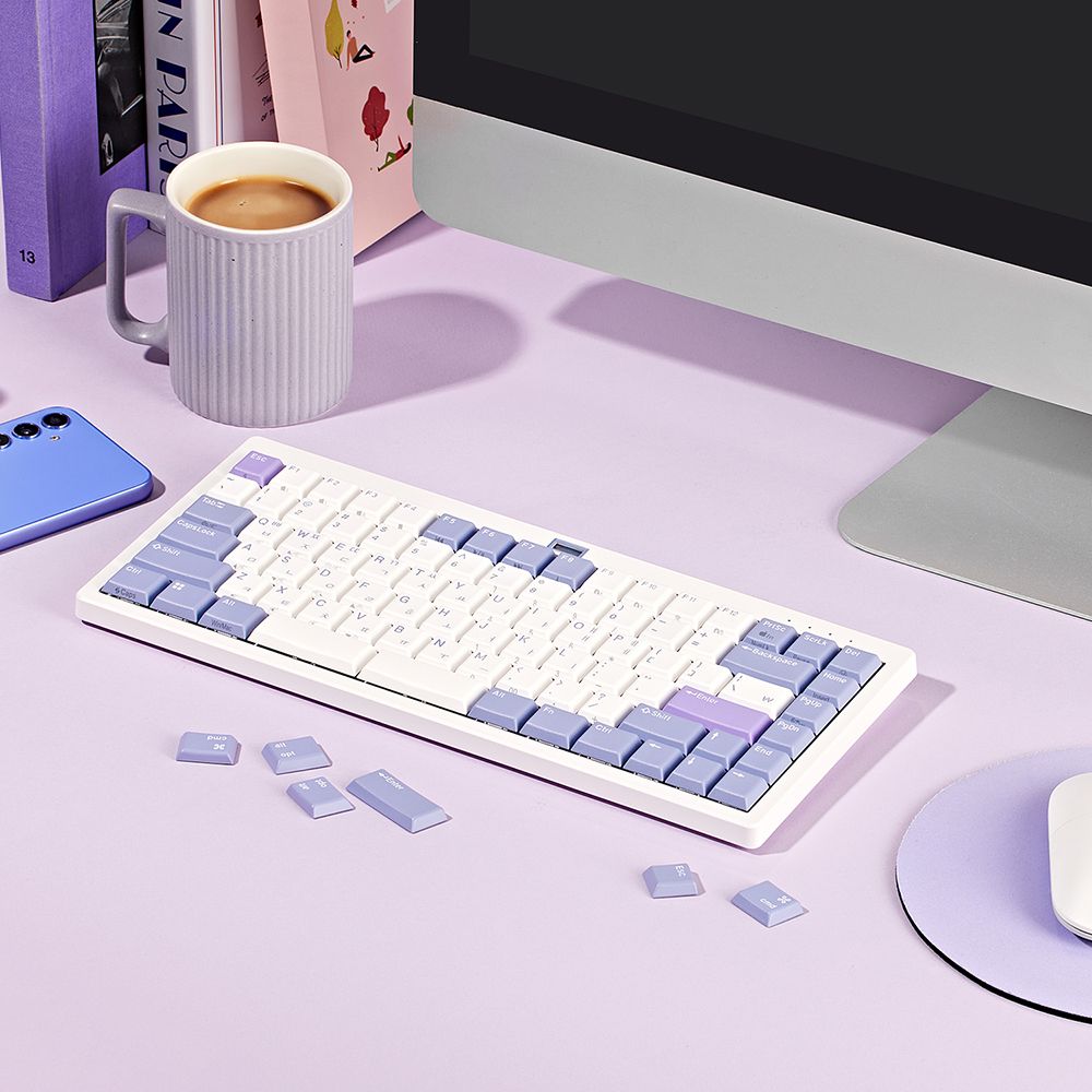 앱코 LKN84BT 8K 로우 프로파일 슬림 유무선 블루투스 래피드 트리거 무접점 키보드