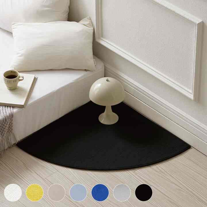 コーナー型 ハミング ウォッシャブル 四季ラグ［7色・3サイズ］