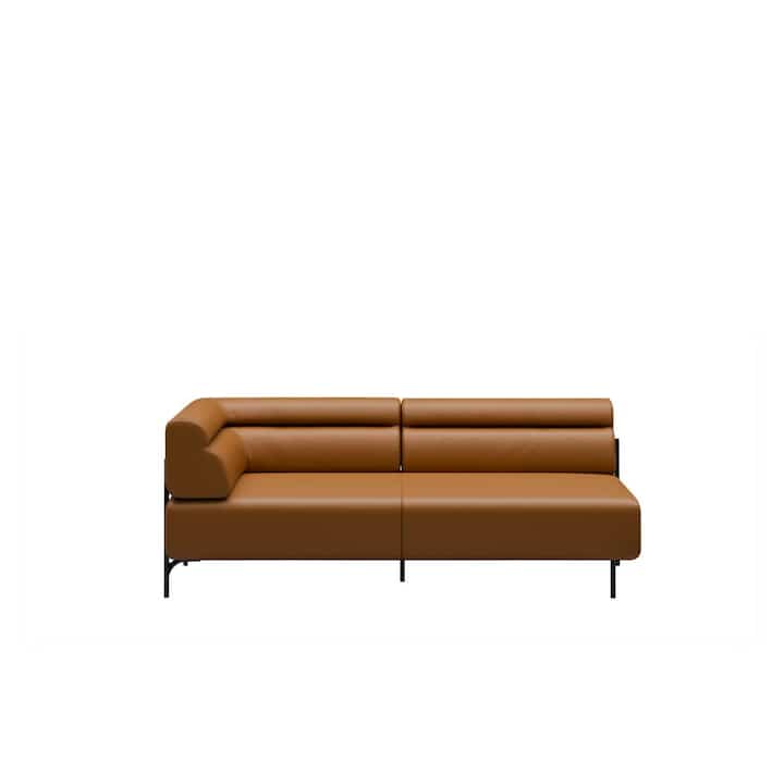 LAYER レザーソファ 1800 オープン［2色］