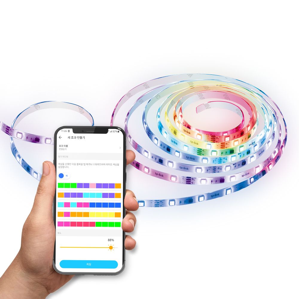 티피링크 Tapo L920 스마트 컬러 Wi-Fi LED 스트립 줄 조명 5m 