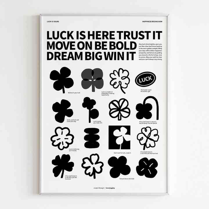 四つ葉のクローバー ヒア ポスター