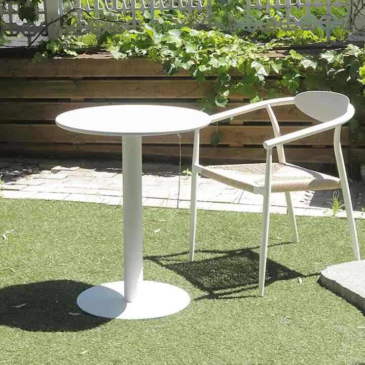 TO MEET スチール 円形 テーブル［3色・2サイズ］