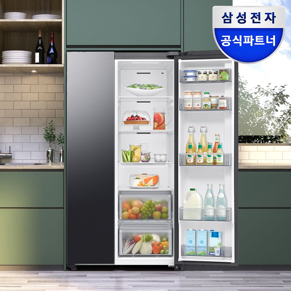 삼성전자 비스포크 냉장고 RS70F65Q2F AI 인버터 프리스탠딩 600리터 대용량 651L