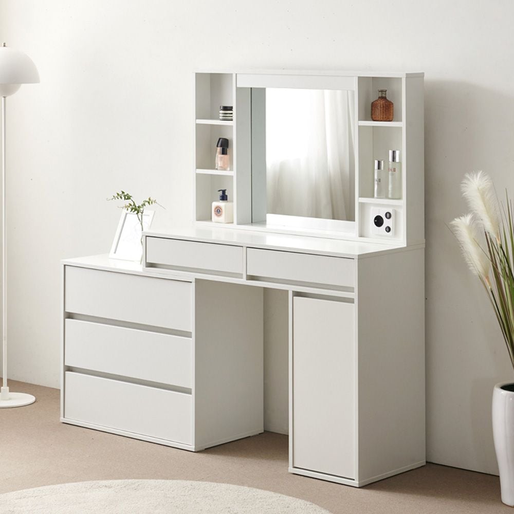 파로마 [+5%더] 이즈 메이미 LED 확장형 수납거울 화장대 IJL027 